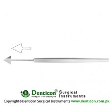 Jaeger Keratome Fig. 2 - Straight Stainless Steel, 13 cm - 5"